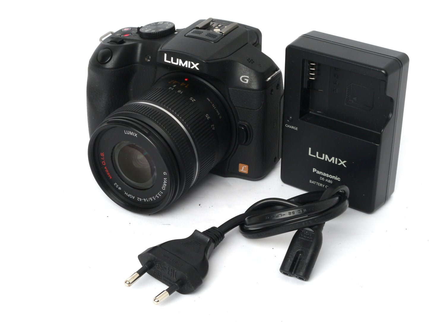 Panasonic Lumix G 6 Gehäuse mit Lumix Vario G 3,5-5,6/ 14-42mm ASPH OIS – sehr guter Zustand