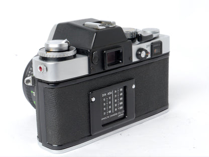 Minolta XE-1 Gehäuse chrom mit MD Rokkor 1,4/ 50mm – guter Zustand