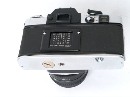 Minolta XE-1 Gehäuse chrom mit MD Rokkor 1,4/ 50mm – guter Zustand