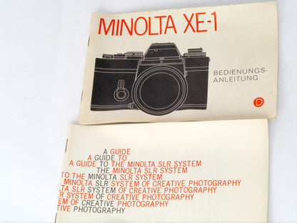 Minolta XE-1 Gehäuse chrom mit MD Rokkor 1,4/ 50mm – guter Zustand