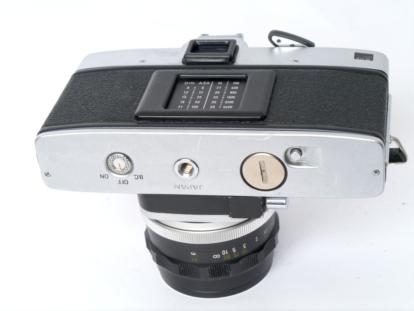 Minolta SRT 303 b Gehäuse chrom mit MC Rokkor-PF 1,7/ 55mm – guter Zustand