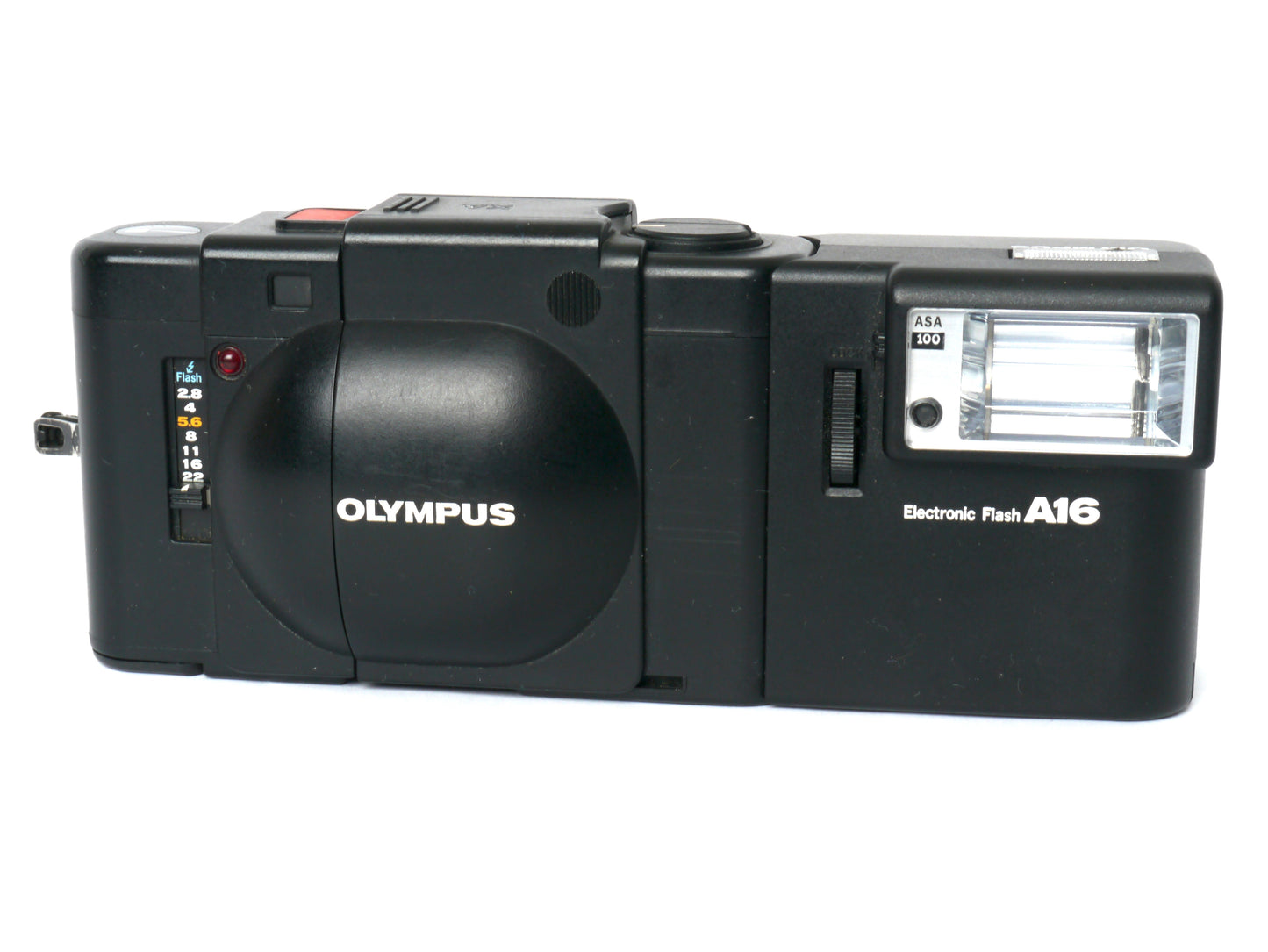 Olympus XA mit A16 Blitzgerät – guter Zustand