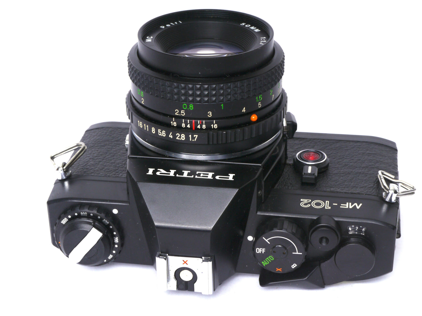 Petri MF-102 mit Petri MF 1,7/50mm MC – sehr gut