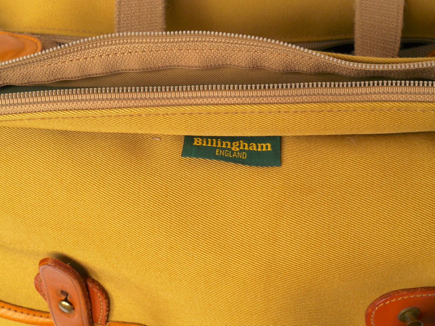 Billingham 555 Tasche Khaki Canvas / Tan Leather – sehr gut
