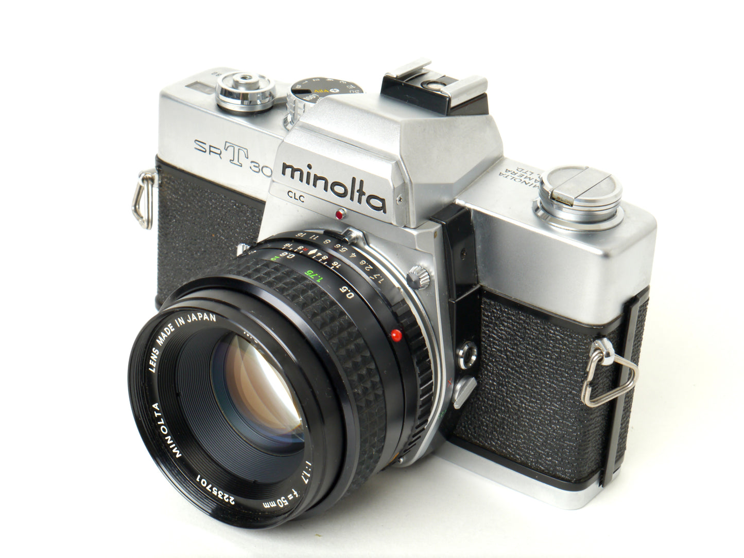 Minolta SR-T 303 Gehäuse Silber mit MC 1,7/50mm – sehr gut