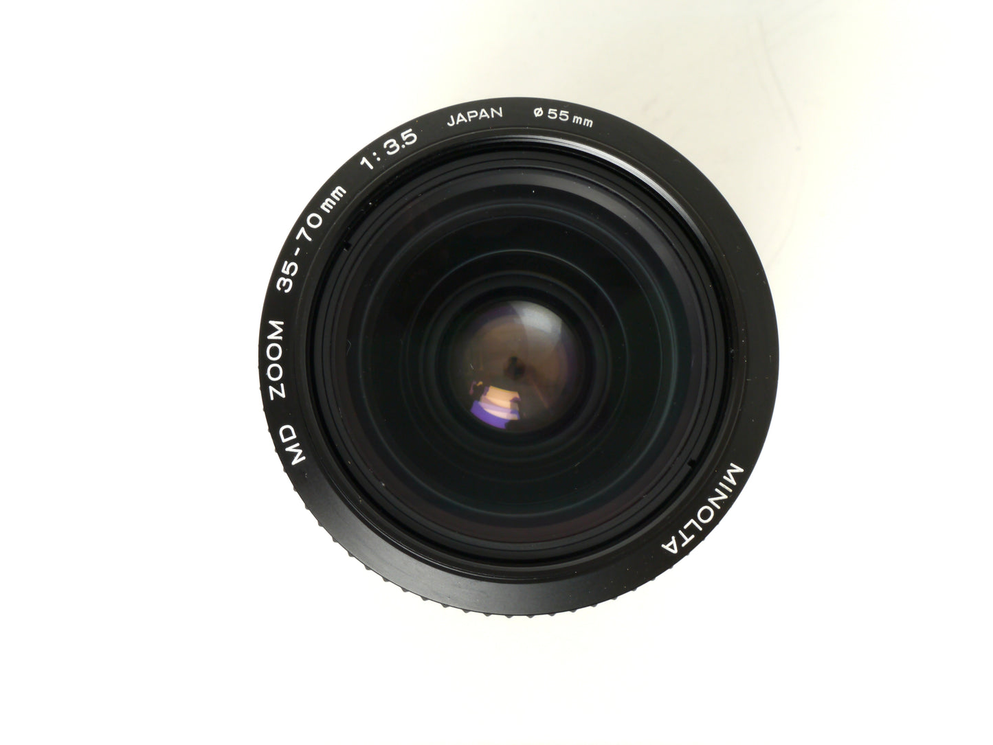 Minolta XD-7 Gehäuse Silber mit MD 3,5/35-70mm und Datenrückwand D – gut
