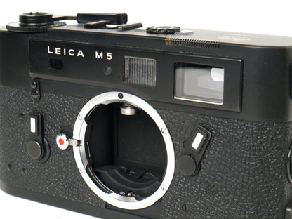 Leica M 5 Gehäuse Schwarz Drei-Ösen-Ausführung – gut