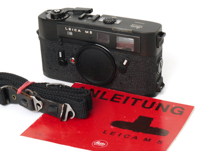 Leica M 5 Gehäuse Schwarz Drei-Ösen-Ausführung – gut