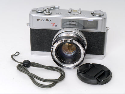 Minolta Hi-Matic 7s, Silber – sehr guter Zustand