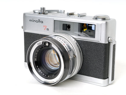 Minolta Hi-Matic 7s, Silber – sehr guter Zustand
