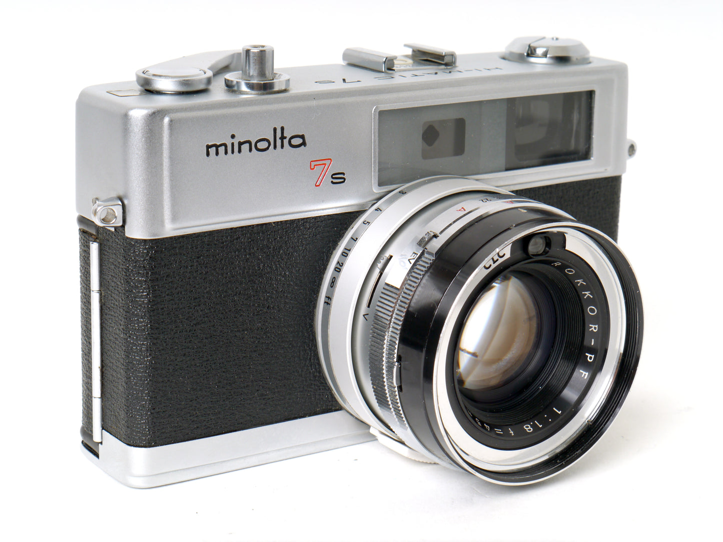 Minolta Hi-Matic 7s, Silber – sehr guter Zustand