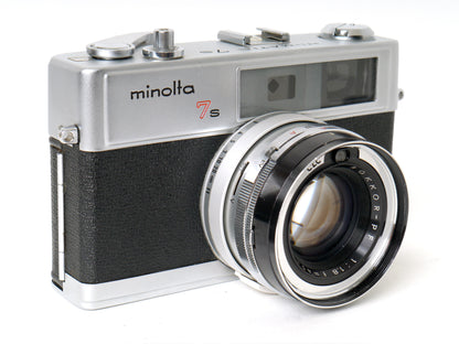 Minolta Hi-Matic 7s, Silber – sehr guter Zustand