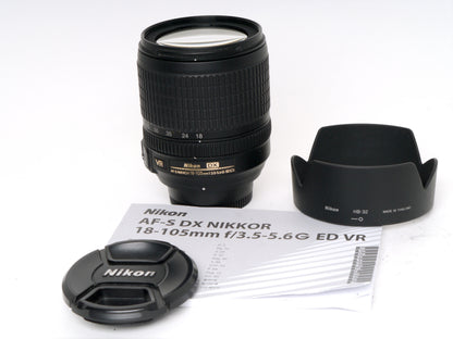 Nikon AF-S 3,5-5,6/18-105mm G ED VR DX – sehr guter Zustand