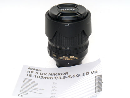 Nikon AF-S 3,5-5,6/18-105mm G ED VR DX – sehr guter Zustand