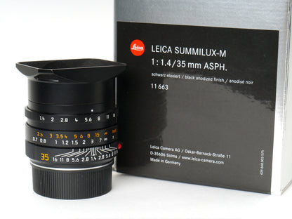 Leica Summilux-M 1,4/35mm ASPH, Art. 11663, Schwarz – neuwertig