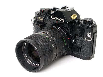 Canon A1 Gehäuse mit Canon FD 4/35-70mm – guter Zustand