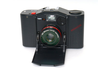 Minox 35 GT-E mit Datenrückwand und Blitzgerät FC-35– sehr guter Zustand