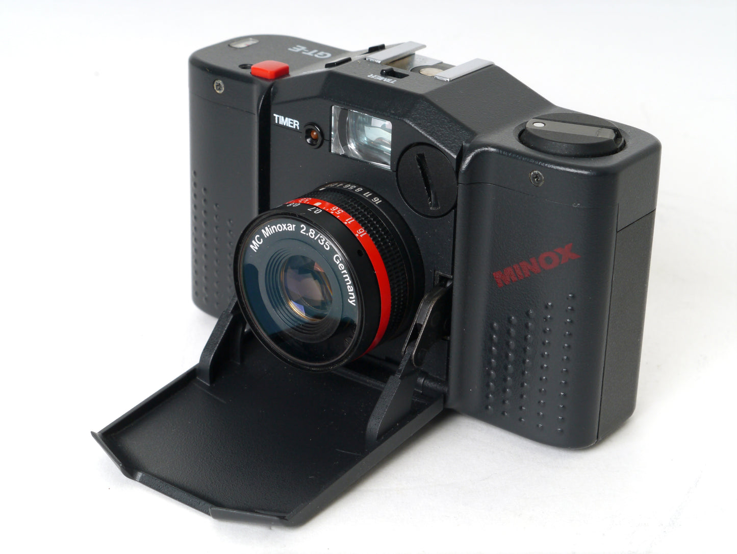 Minox 35 GT-E mit Datenrückwand und Blitzgerät FC-35– sehr guter Zustand