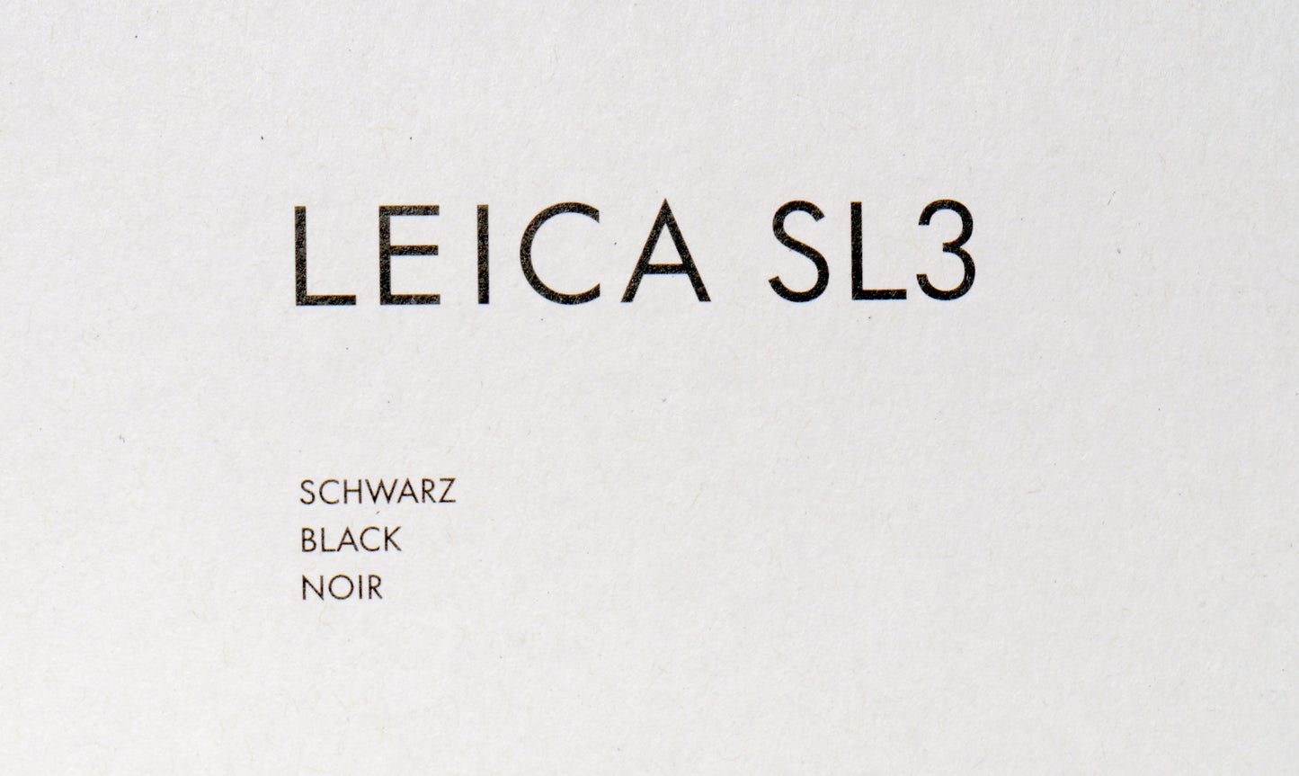 Leica SL3 Gehäuse schwarz – neuwertig (Art.-Nr. 10607)