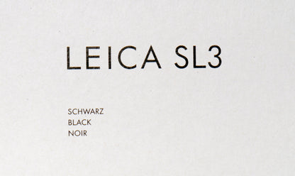 Leica SL3 Gehäuse schwarz – neuwertig (Art.-Nr. 10607)