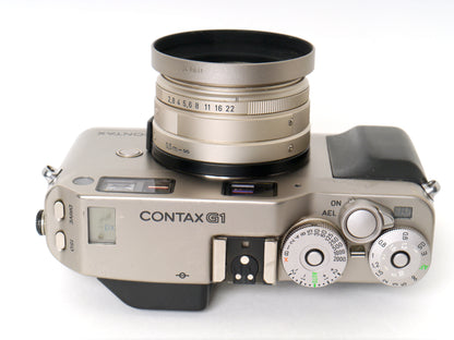 Contax G1 Gehäuse mit Carl Zeiss Biogon 2,8/28mm – guter Zustand