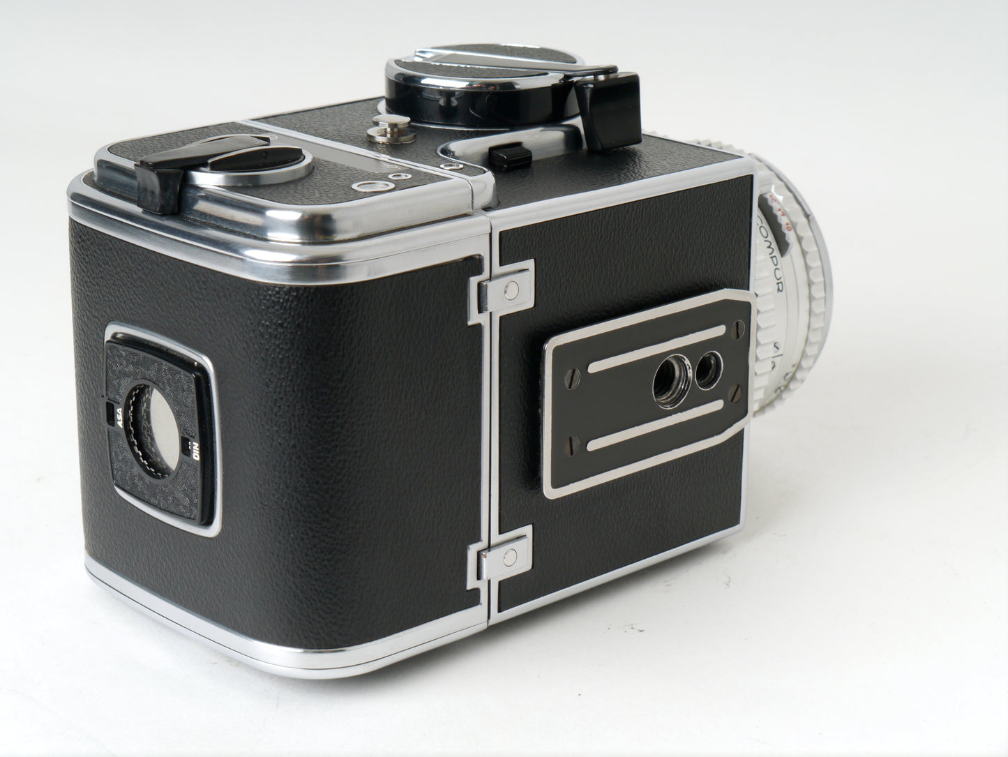 Hasselblad 500 C +Planar C2,8/ 80mm, LS und A 12 Magazin, Chrome Set – neuwertig