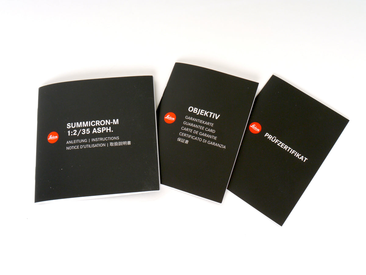 Leica Summicron M 2/35mm Schwarz Art. 11673 – sehr guter Zustand