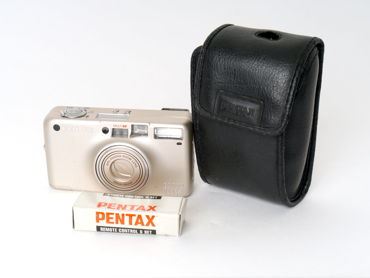 Pentax Espio 105 SW, Silber – Sehr guter Zustand mit original Zubehör