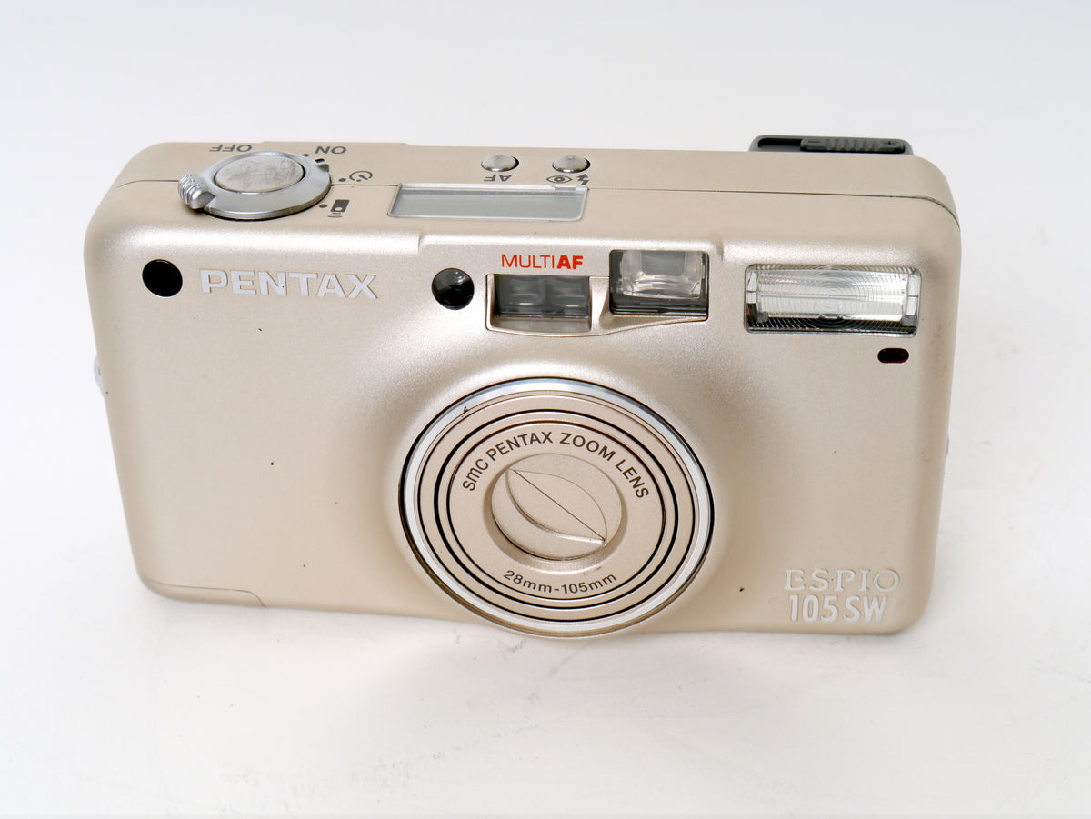 Pentax Espio 105 SW, Silber – Sehr guter Zustand mit original Zubehör