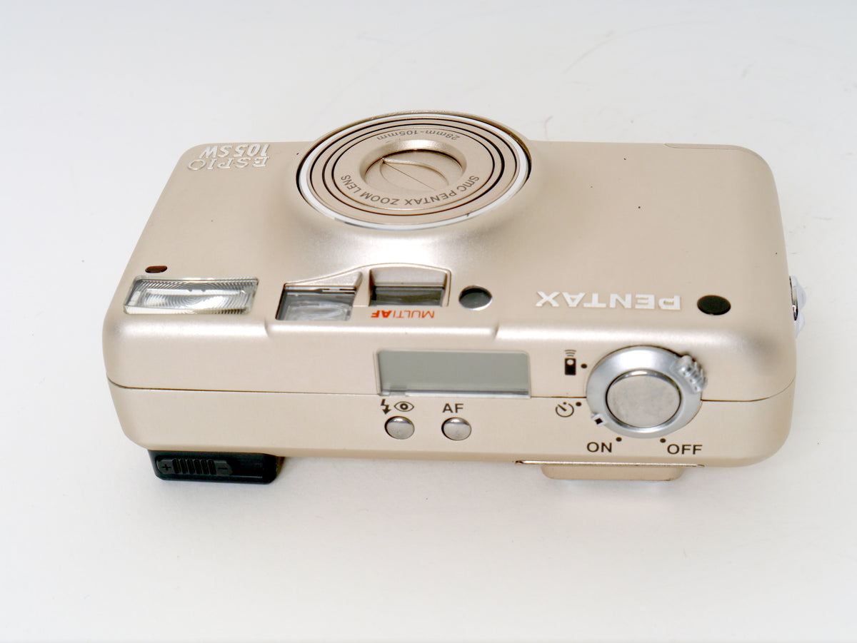 Pentax Espio 105 SW, Silber – Sehr guter Zustand mit original Zubehör
