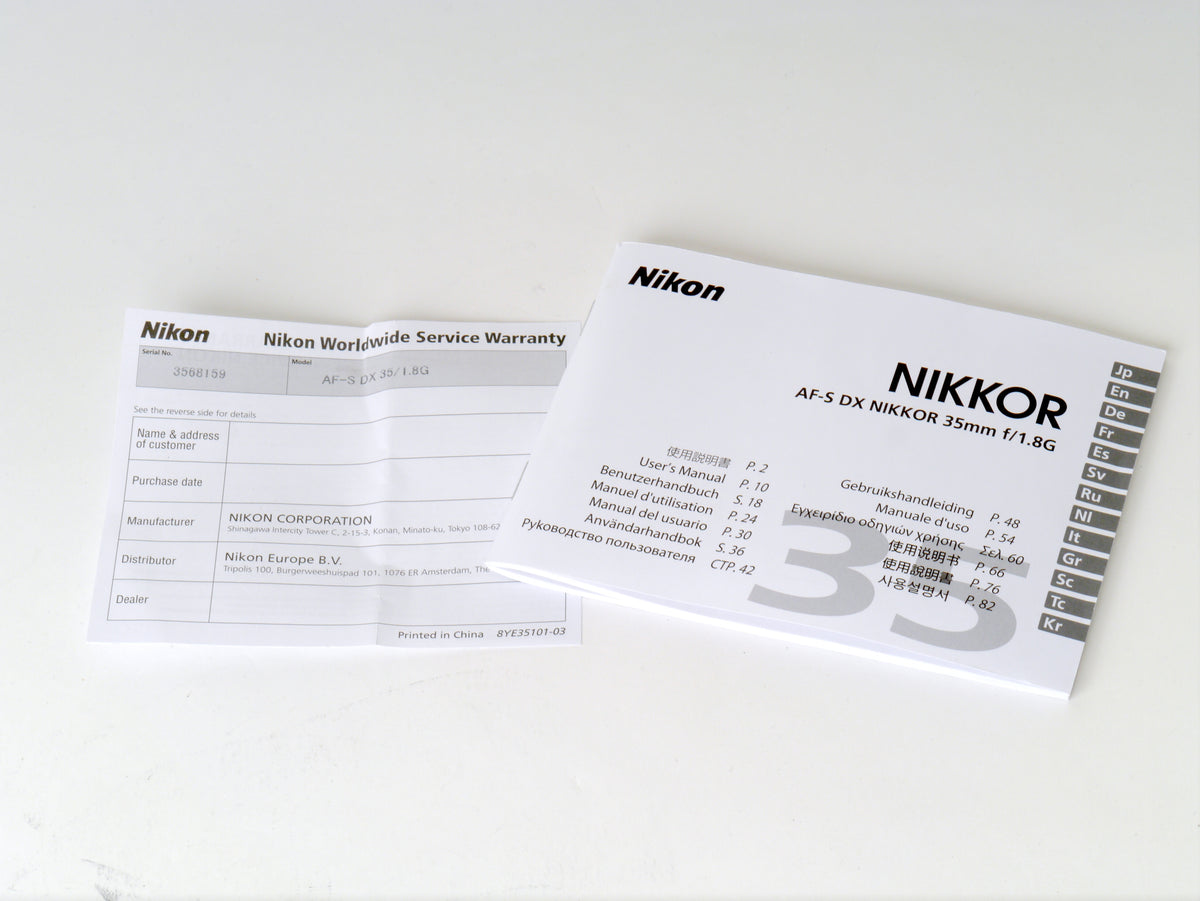 Nikon AF-S DX 1,8/35mm G – Neuwertig