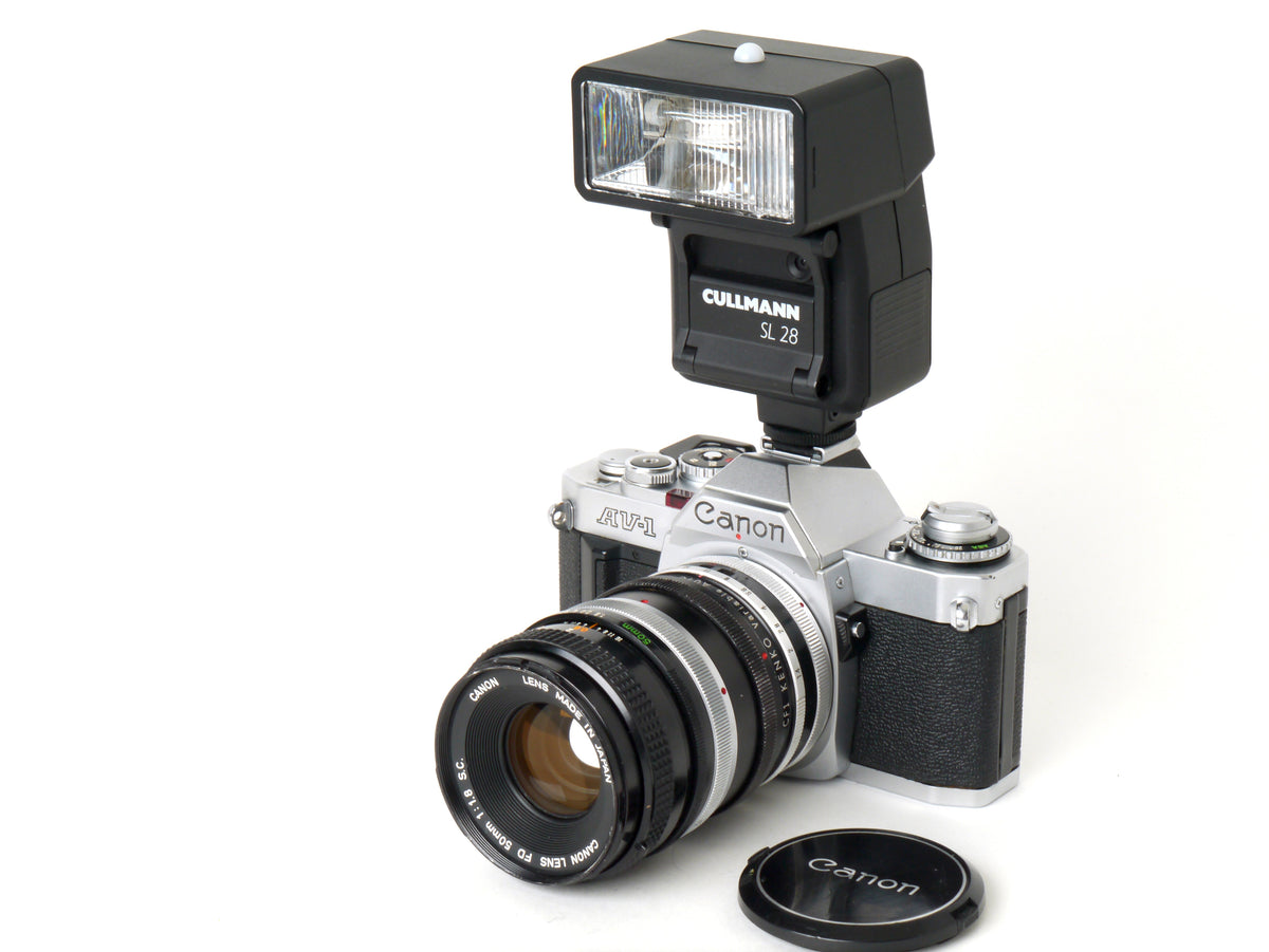 Canon AV-1 Gehäuse Chrom mit FD 1,8/50mm S.C. – Gut