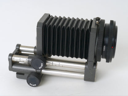 Novoflex Balgengerät mit M42-Objektivanschluss und Canon FD Adapter – Gut