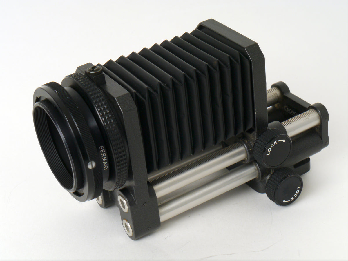 Novoflex Balgengerät mit M42-Objektivanschluss und Canon FD Adapter – Gut