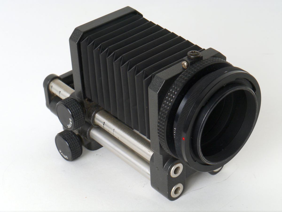 Novoflex Balgengerät mit M42-Objektivanschluss und Canon FD Adapter – Gut
