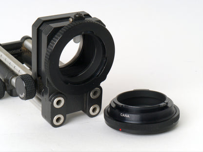 Novoflex Balgengerät mit M42-Objektivanschluss und Canon FD Adapter – Gut