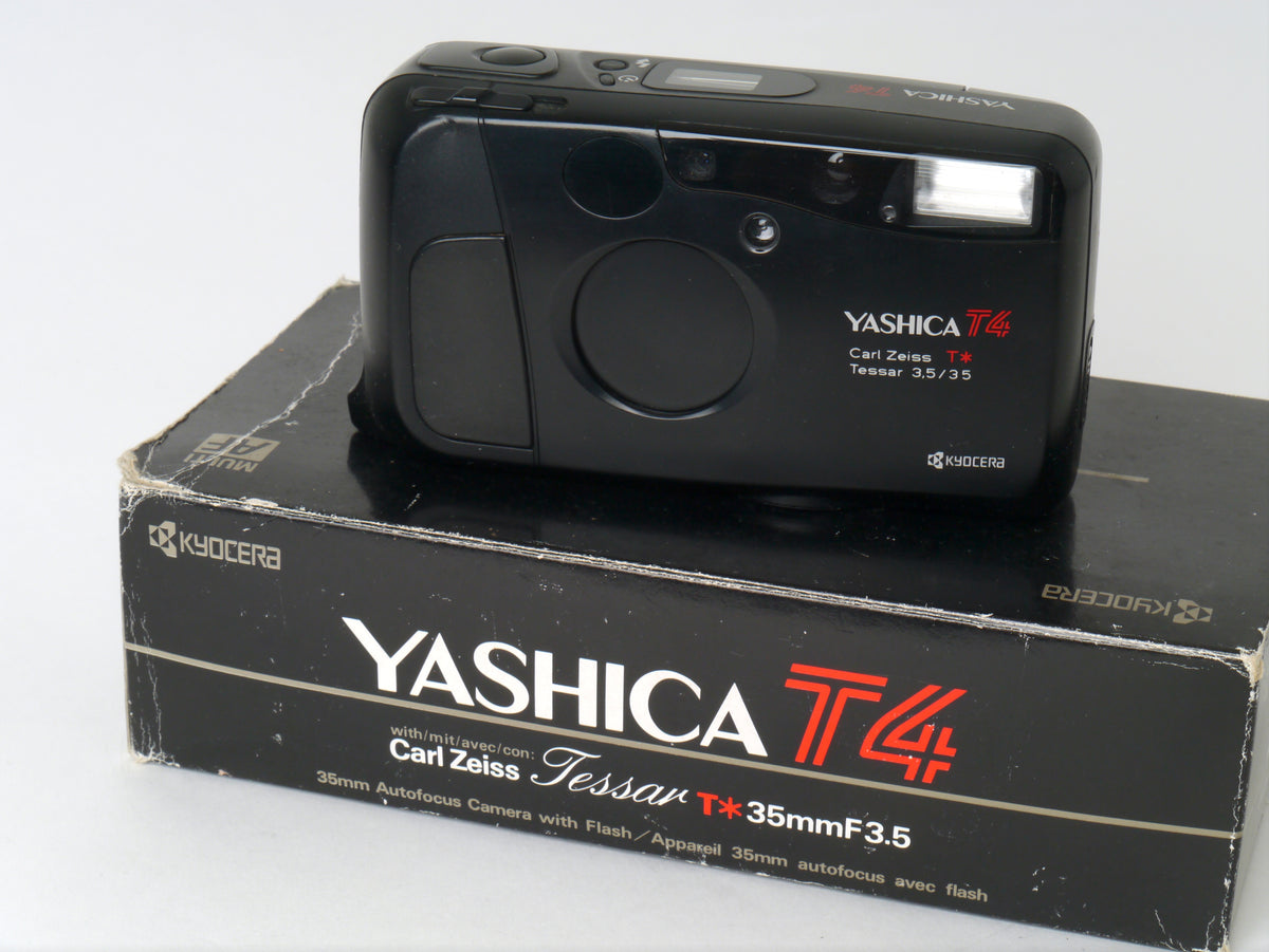 Yashica T4 Kompaktkamera, Schwarz – Gut
