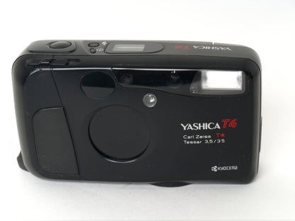 Yashica T4 Kompaktkamera, Schwarz – Gut