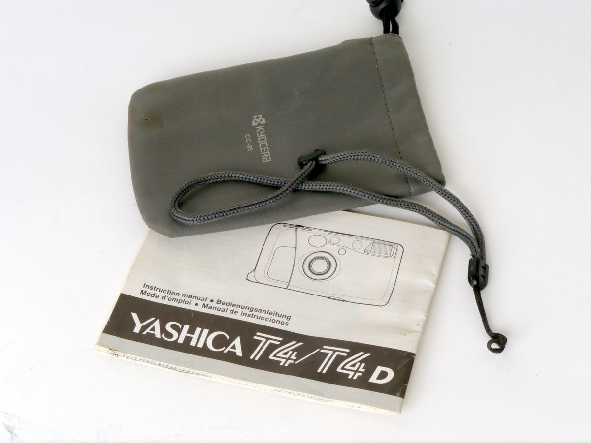 Yashica T4 Kompaktkamera, Schwarz – Gut