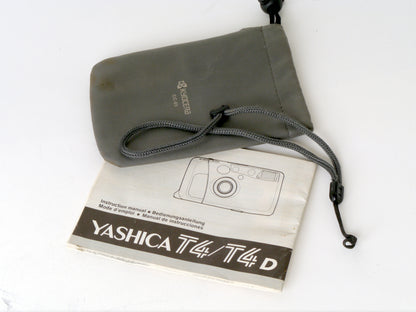 Yashica T4 Kompaktkamera, Schwarz – Gut