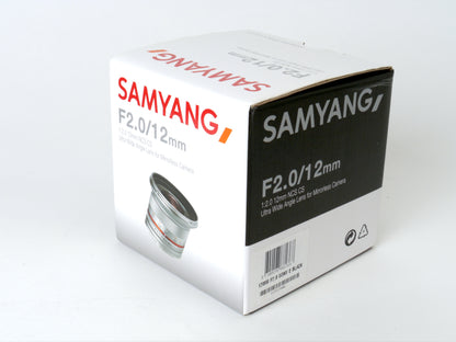 Samyang MF 2/12mm NCS CS für Sony E-Mount – Neuwertig