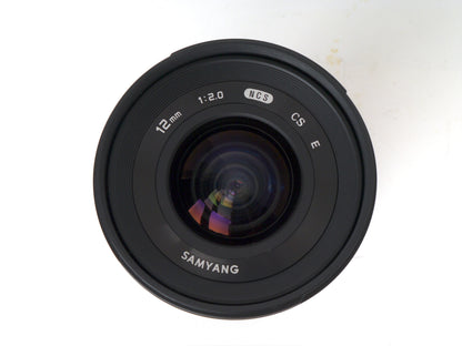 Samyang MF 2/12mm NCS CS für Sony E-Mount – Neuwertig