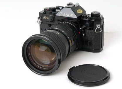 Canon A-1 Gehäuse mit FD 3,5/35-105mm – Gut