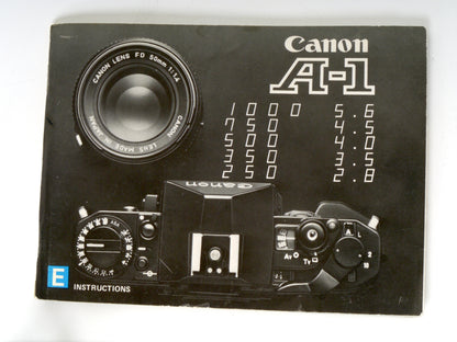 Canon A-1 Gehäuse mit FD 1,8/50mm und Power Winder A2 – Sehr gut