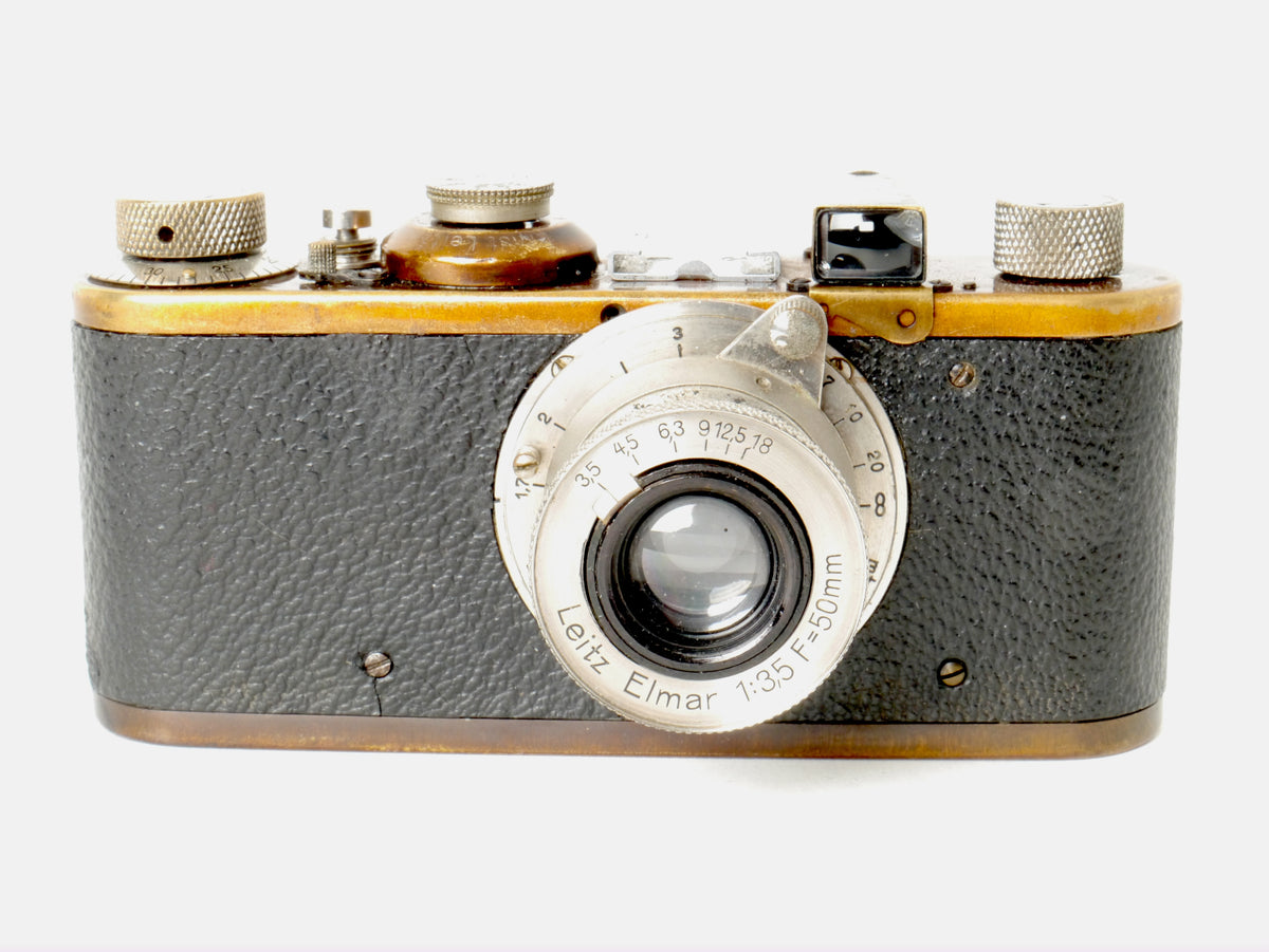 Leica I mit Elmar 3,5/50mm, Nickel – Gut