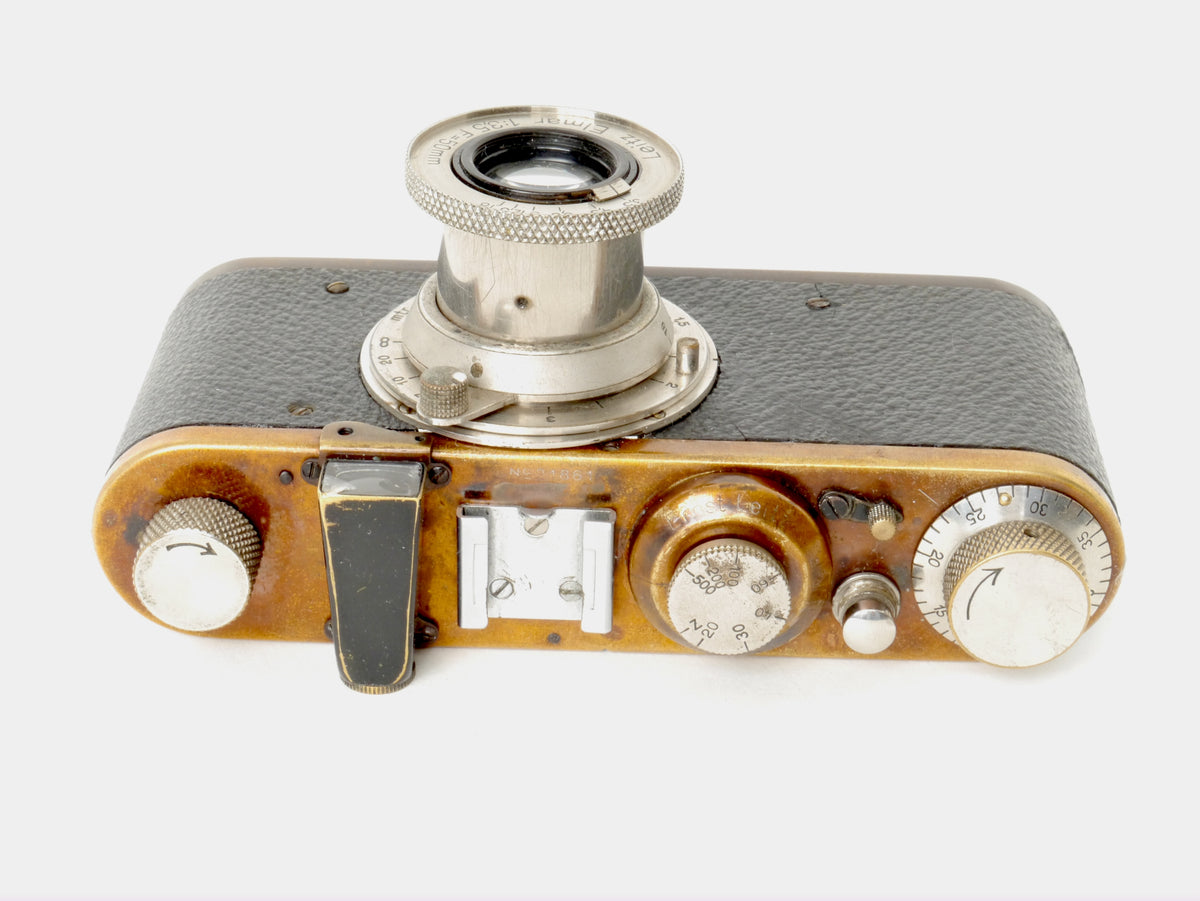 Leica I mit Elmar 3,5/50mm, Nickel – Gut