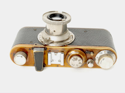 Leica I mit Elmar 3,5/50mm, Nickel – Gut