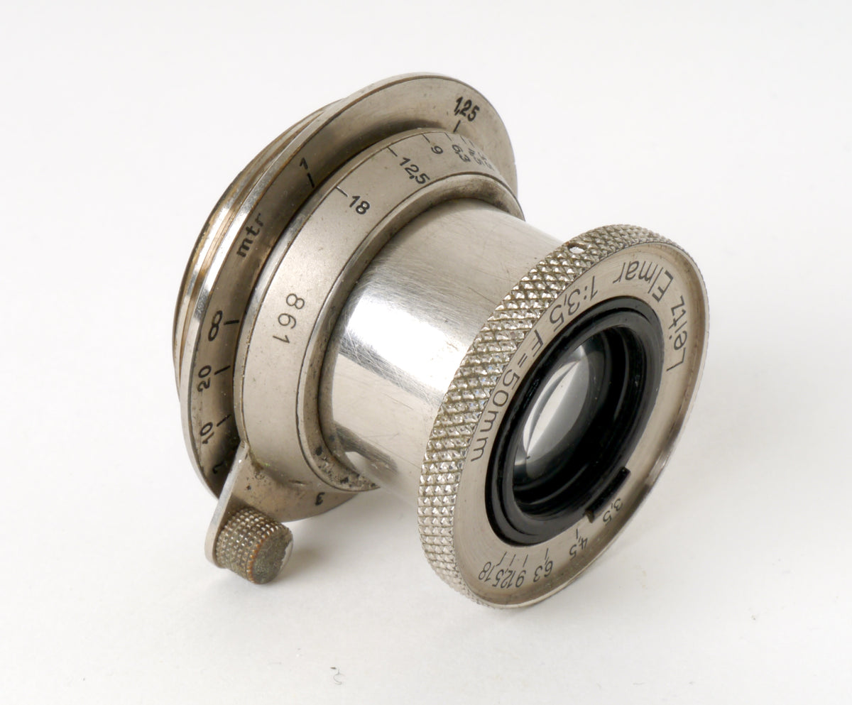 Leica I mit Elmar 3,5/50mm, Nickel – Gut
