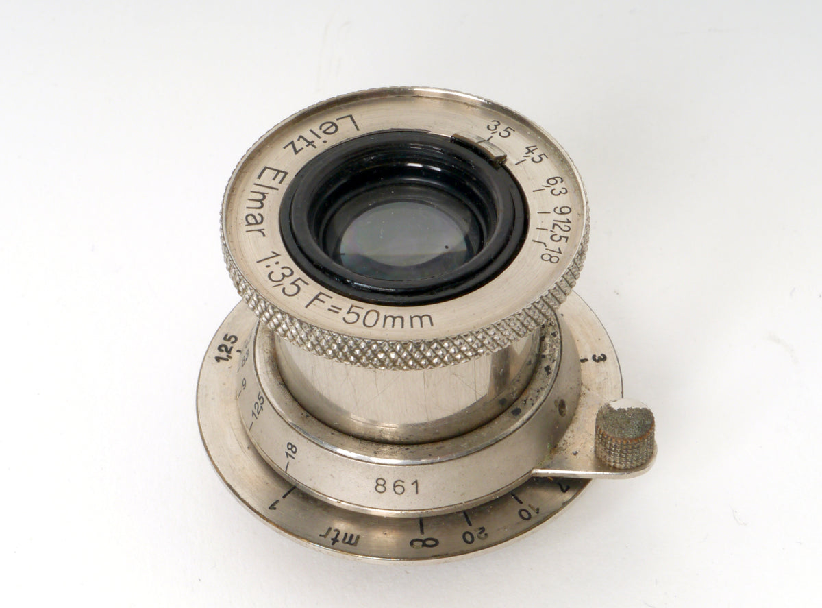 Leica I mit Elmar 3,5/50mm, Nickel – Gut