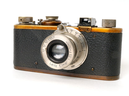 Leica I mit Elmar 3,5/50mm, Nickel – Gut